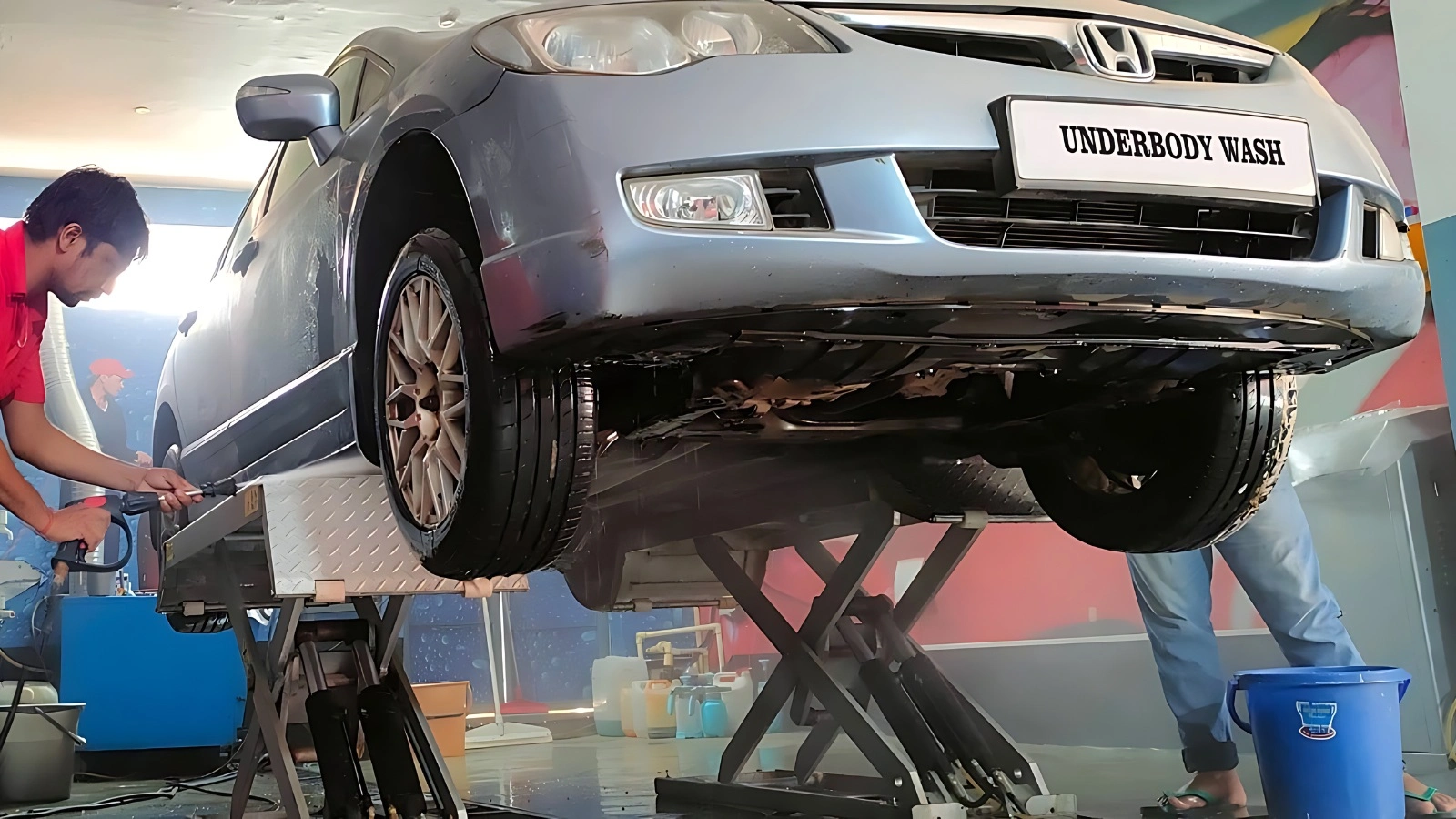 car underbody cleaning
